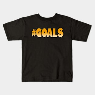 2024 New Year Goals Money #Goals Success Motivation Kids T-Shirt